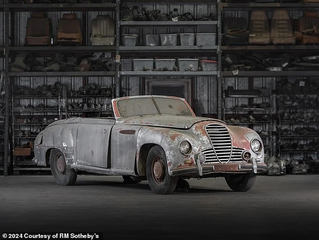 A 1939 Maybach SW38 'Ponton-Sport' Cabriolet is for sale for $150,000