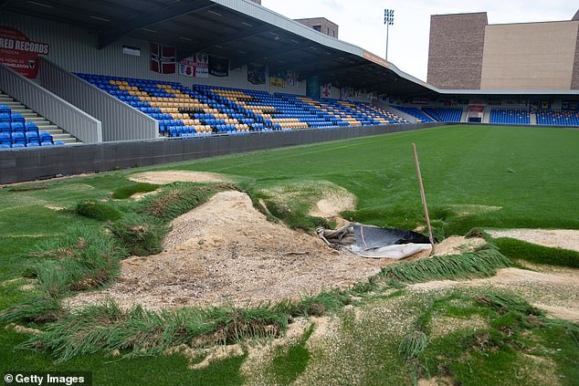 Wimbledon's home match against Newcastle in the Carabao Cup was moved 280 miles north, before Saturday's League Two clash with Accrington Stanley was postponed