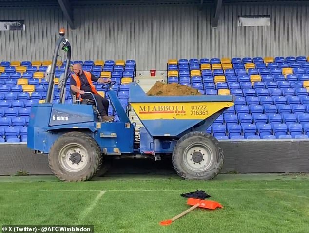 Plough Lane is currently unsuitable for hosting football matches, but work is underway to rectify this