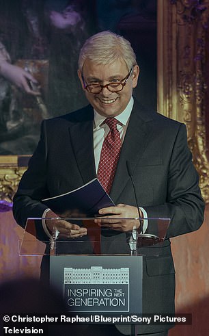 Actor Michael Sheen (pictured) plays the Duke of York (right) in the new production