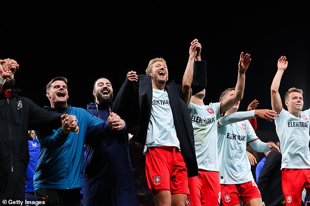 FC Twente celebrated a famous point at Old Trafford on their return to European football