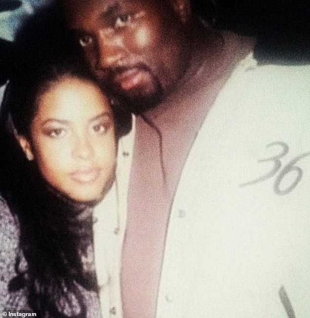 During his career in the music industry, Sherman said he was close to several celebrities. He is pictured here with the late R&B star, Aaliyah