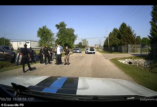 Casey White, in the white T-shirt, was serving a 75-year sentence for attempted murder and other crimes when he fled. He was also awaiting trial on charges he stabbed a woman to death during a 2015 burglary.