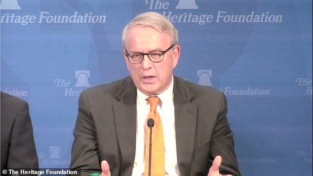 The Kentucky school argued it was within its rights to fire Josephson because of criticism aired during a 2017 Heritage Foundation panel (seen here)