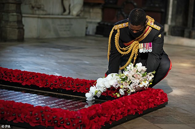 The Afghan war veteran was the first black equerry of the Royal House and was trained at Sandhurst