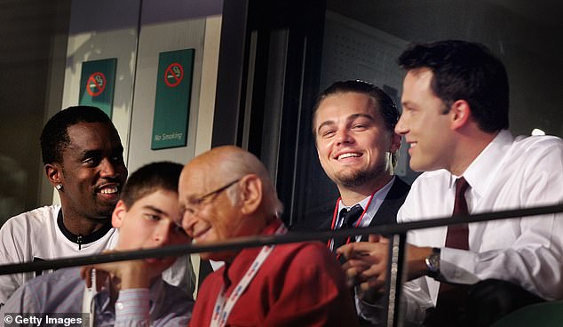 Diddy was seen chatting with DiCaprio and Ben Affleck during the Democratic National Convention on July 29, 2004 in Boston