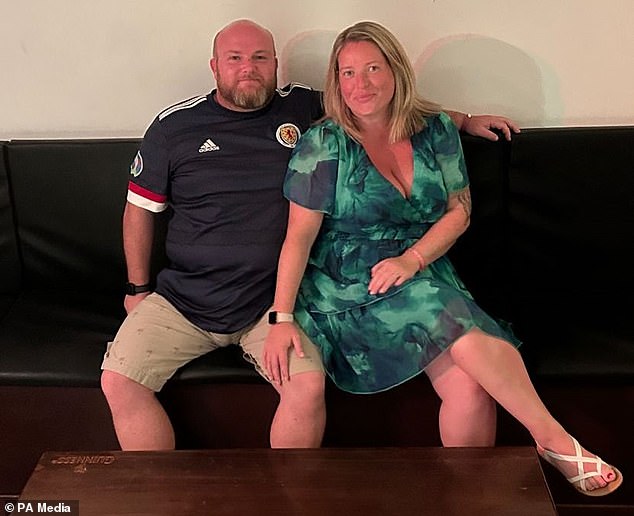 The father of three said he had shared the dream of moving to Australia with his wife Susan (pictured together) for 15 years before they finally made the trip