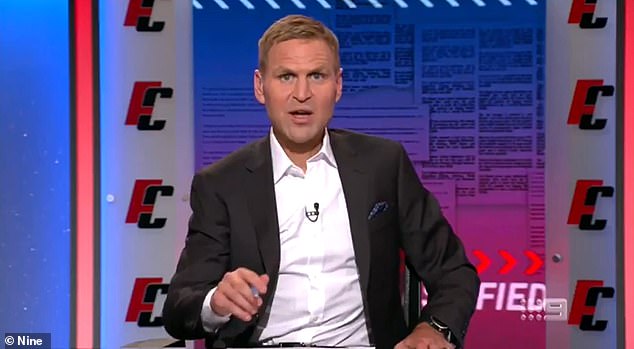 Kane Cornes told Nine's Footy Classified he had 'no sympathy' for the Swans captain