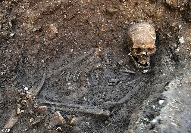 The project would not have been possible without the discovery of Richard III's remains in a Leicester car park in 2012 (pictured)