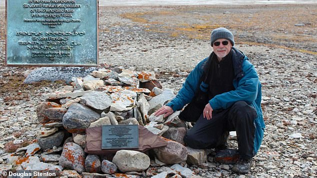 The remains of many of the Franklin crew, including Captain Fitzjames, are now marked with a cairn (pictured) on King William Island