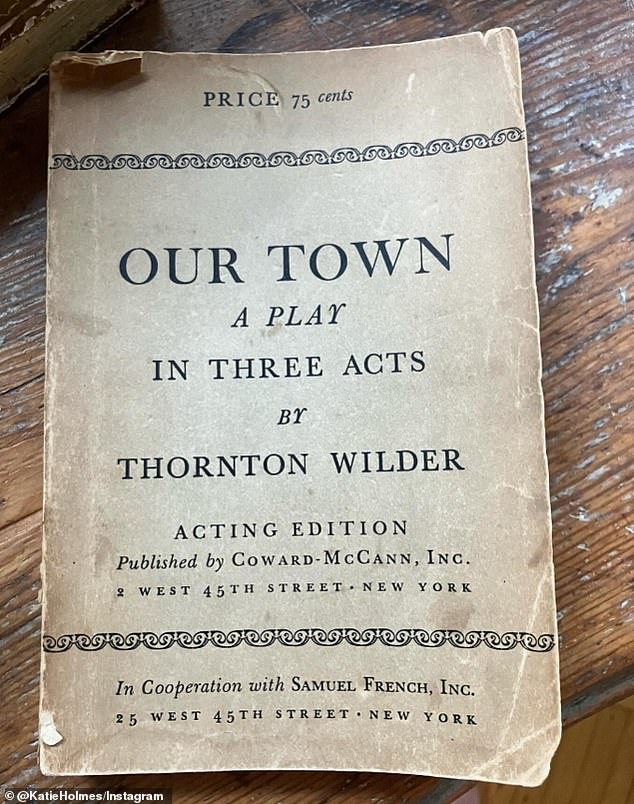 Holmes stars as Mrs. Webb in a new production of the play Our Town. Our Town - a play written by Thornton Wilder - is returning to the Broadway stage for the first time in more than 20 years