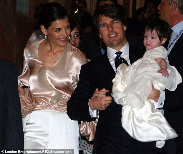 Cruise and Holmes with Suri at Nino's Restaurant at the foot of the Piazza De Spagne (Spanish Steps) in Rome, Italy, two days before their fairytale wedding in November 2006