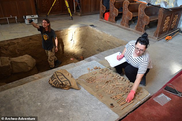 In the Church of the Annunciation of the Blessed Virgin Mary in the small village of Pączewo, the skeletal remains of a man from the 17th century were found