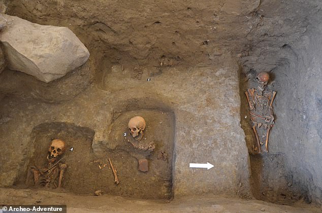 Three skeletons were found in the church in the town of Pączewo