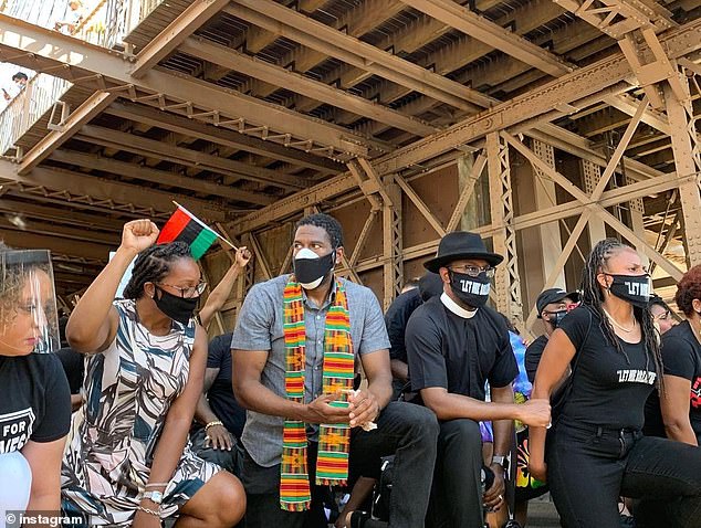 NYC Public Advocate Jumaane Williams, 48, is next in line for the mayor's office. He is seen kneeling against police brutality