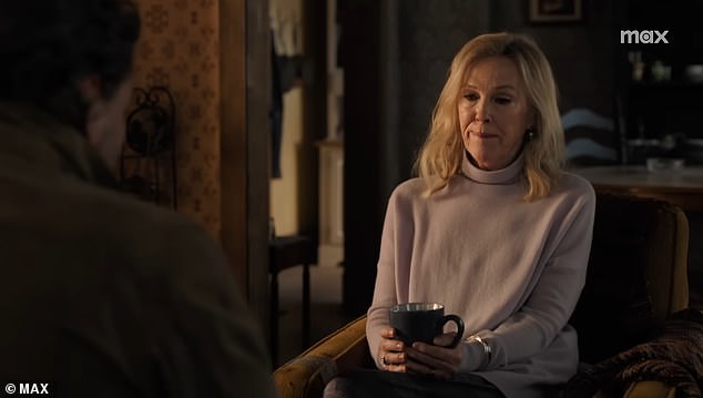 Little is known about Catherine's role, but she appears to be playing a therapist who works with Joel