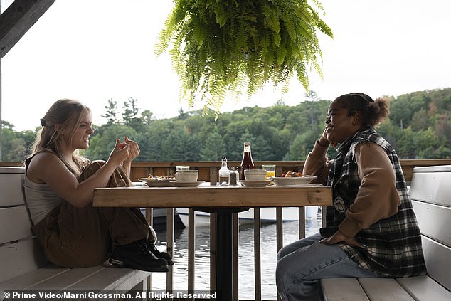 Pictured: Maisy Stella as Elliott and Kerrice Brooks as Ro in an undated film still from My Old Ass