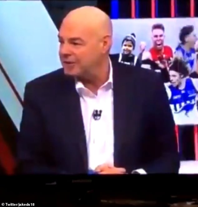 Johns' nasty spray comes after veteran footy reporter Mark Robinson (pictured) cheekily declared on AFL 360 earlier this week: 'before we're dead, AFL will take over rugby league in Sydney'