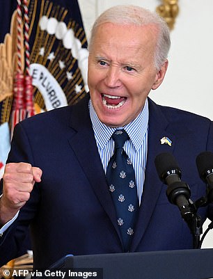 President Joe Biden at a gun control event on Thursday