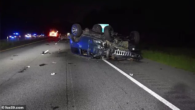 The three teens were just ten minutes from their destination when Parker's Hummer SUV struck the teens while they were driving on Interstate 26.