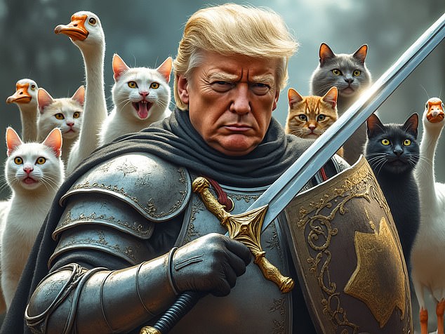 'They eat the dogs. They eat the cats. They eat the pets of the people who live there,” Trump said a few weeks ago, paving the way for these types of memes