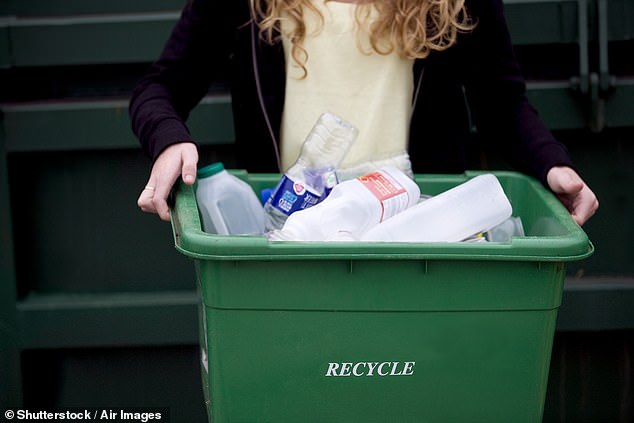 DS Smith researchers found that 54 percent of Boomers (born between 1946 and 1964) recycle all their paper and cardboard – while only 19 percent of Gen Z (born between 1997 and 2012) do so (stock image)