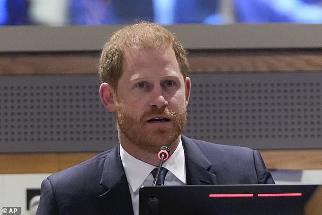 Prince Harry spoke about his love for Lesotho – and addressed guests in both English and Sesotho – at an event at the United Nations headquarters in New York on September 24.