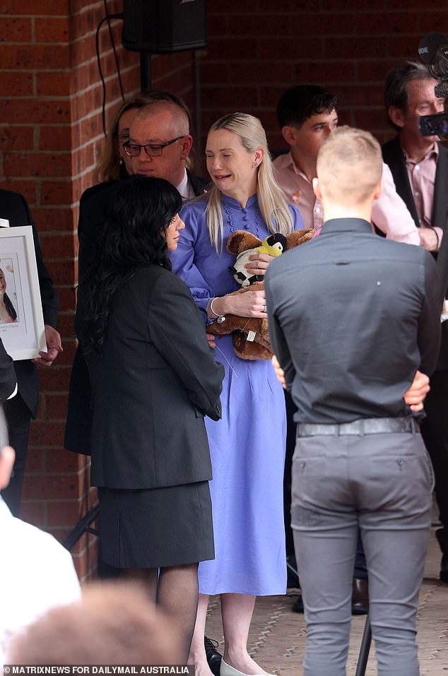 Charlotte's mother collapsed after the funeral, clutching stuffed animals given to her by her daughter's friends