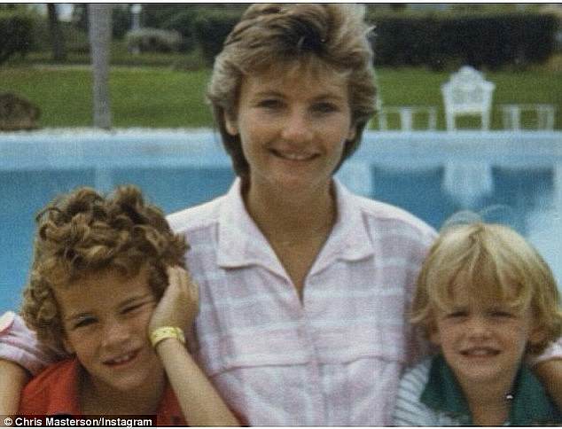 Reaiche's ex-wife Carol with her eldest children Danny and Chris when they were children