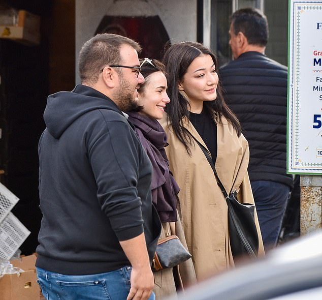 Lily appeared in good spirits as she stopped to take photos with fans after the latest series of the hit comedy-drama series came to an end earlier this month