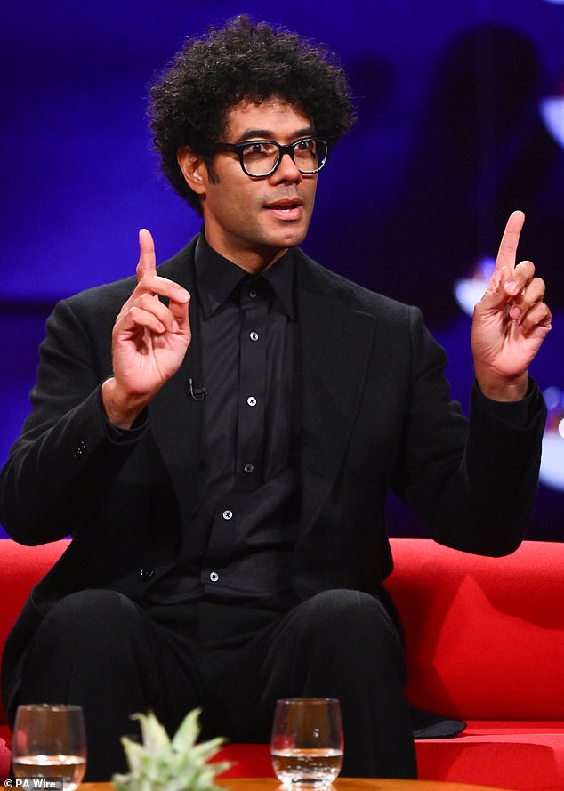 Comedian Richard Ayoade was on hand to promote his hilarious new fiction book The Unfinished Harauld Hughes