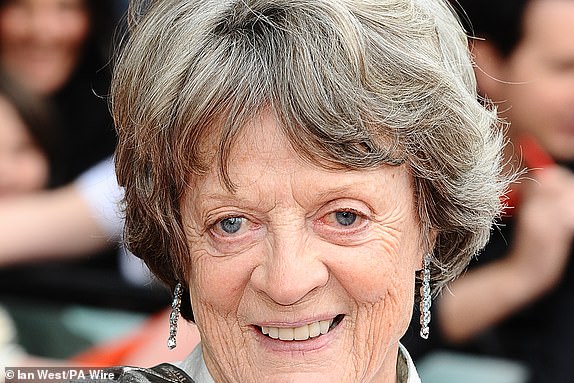 File photo dated 7/7/11 of Dame Maggie Smith arriving for the world premiere of Harry Potter And The Deathly Hallows: Part 2. Dame Maggie Smith died in hospital on Friday, her sons Chris Larkin and Toby Stephens said in a statement. Release date: Friday September 27, 2024. PA Photo. See PA story DEATH Smith. Photo credit should read: Ian West/PA Wire