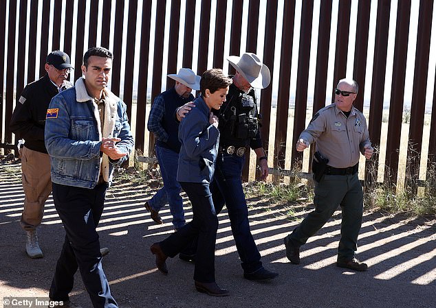 The sheriff was also pictured with 2022 U.S. Senate candidate for Arizona's Kari Lake as she entered the state's gubernatorial contest