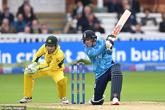 Australian wicketkeeper Josh Inglis (left) claimed at the time to have taken a clean catch with Brook on 17, before replays showed the ball had hit the ground first