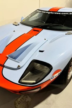 The replica of the Ford GT40 coupe is pictured