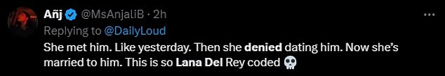 1727469355 927 Fans go wild over Lana Del Rey denying her romance