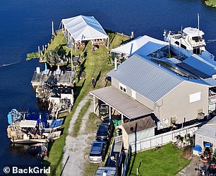 The couple exchanged vows by the water in Des Allemandes, Louisiana - the same bayou where Jeremy conducts his popular airboat rides