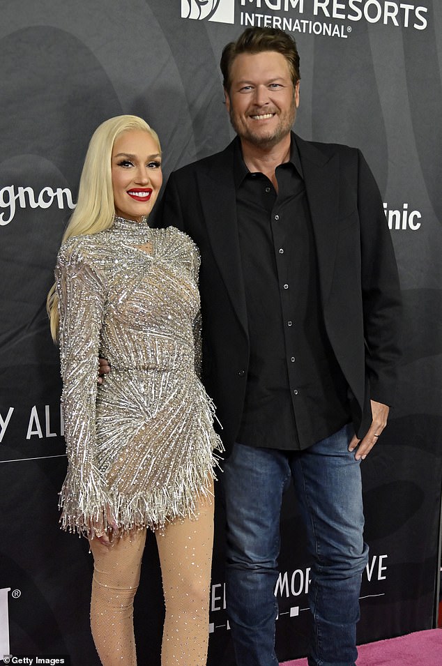 Gwen and Blake were first linked romantically in November 2015; Gwen and Blake seen in 2024