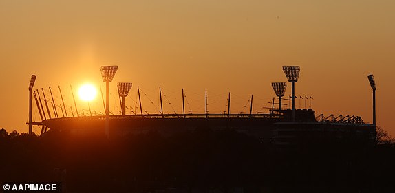 The MCG is seen ahead of the AFL Grand Final between the Sydney Swans and the Brisbane Lions at the Melbourne Cricket Ground in Melbourne, Saturday September 28, 2024. (AAP Image/Con Chronis) NO ARCHIVING, EDITORIAL USE ONLY