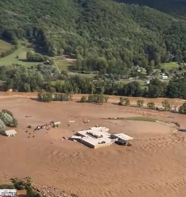 Ambulances rushed to the scene, but flooding caused by Hurricane Helene was so bad they could not reach the hospital, forcing patients and caregivers to take to the roof.