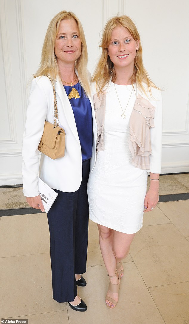 Eliza Wigram (pictured with model mum Lucy) is engaged to architect Johnnie Llewellyn, who she met at Oxford Brookes University