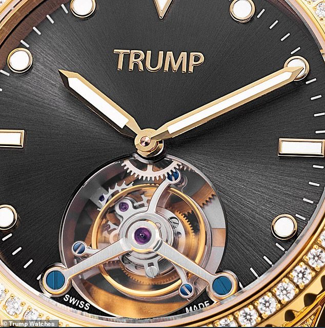 The watch contains almost 200 grams of gold and “more than 100 real diamonds,” he adds: “That's a lot of diamonds. I love gold, I love diamonds – we all do.”