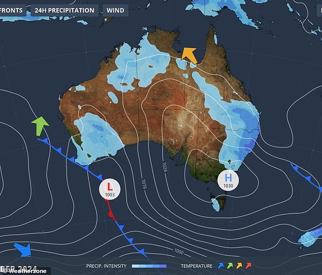 Rain can still be expected in Brisbane, Sydney and Adelaide this weekend as low temperatures dissipate and drift away from the coast