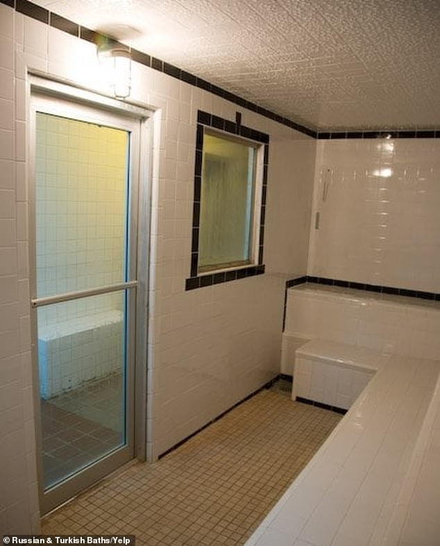 One of the steam rooms