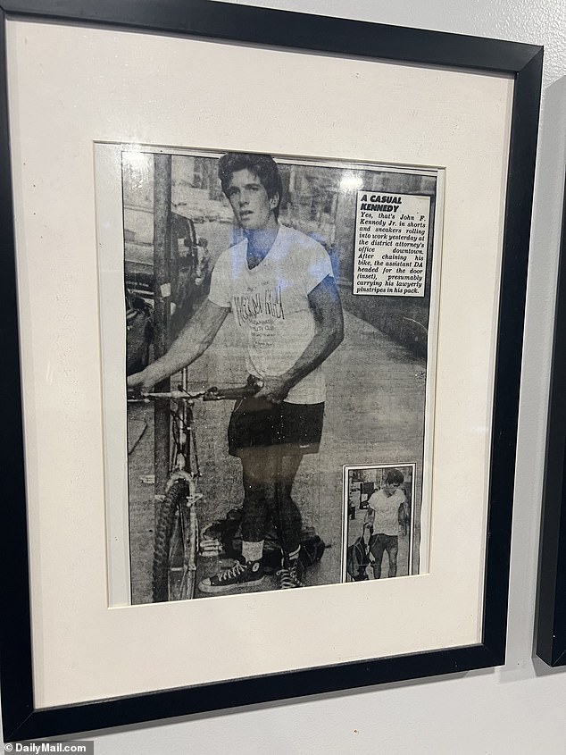 John F. Kennedy Jr. was one of the notables whose photo hung on the wall of the legendary bathhouse