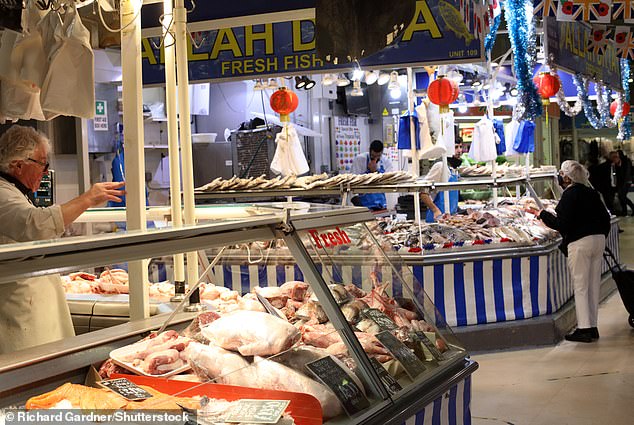 The Bull Ring Indoor Market is one of Britain's largest indoor fish markets, offering a variety of seafood, meat, vegetables and other goods