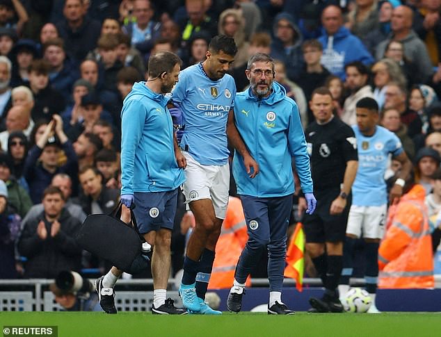 Guardiola called Rodri 'irreplaceable' but said City have the players to make up for his absence