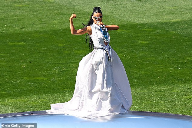 In the end, Katy, who was reportedly paid $5 million to perform on Saturday, got her way with two songs from her recently released 143 album, which got a run at the MCG.