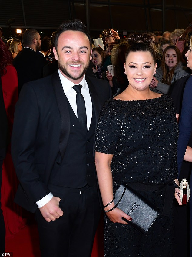 Ant split from his first wife, make-up artist Lisa Armstrong, in 2018 after 11 years of marriage (pictured at the National Television Awards in 2017)