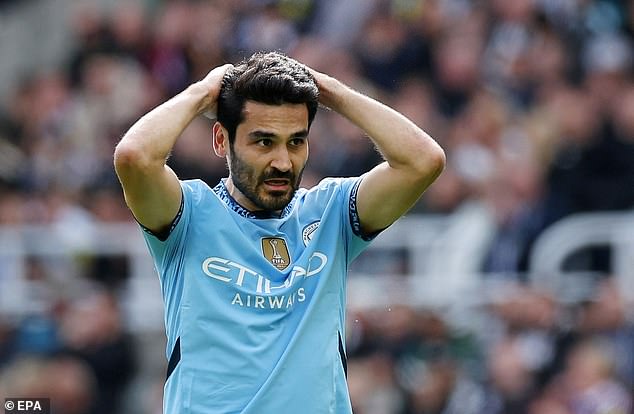 Ilkay Gundogan, one of Pep Guardiola's most important lieutenants, missed numerous opportunities